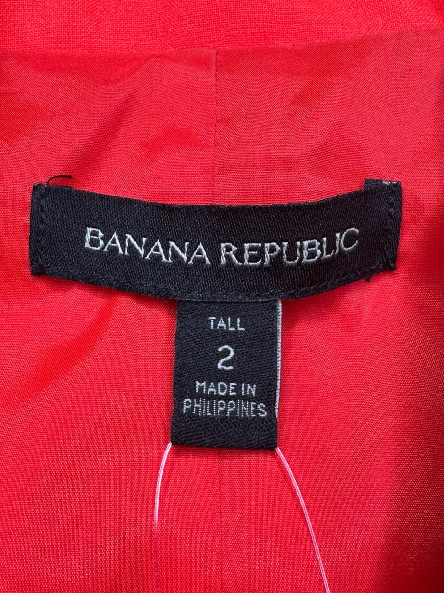 BANANA REPUBLIC Red Mini Workwear Dress Size 2