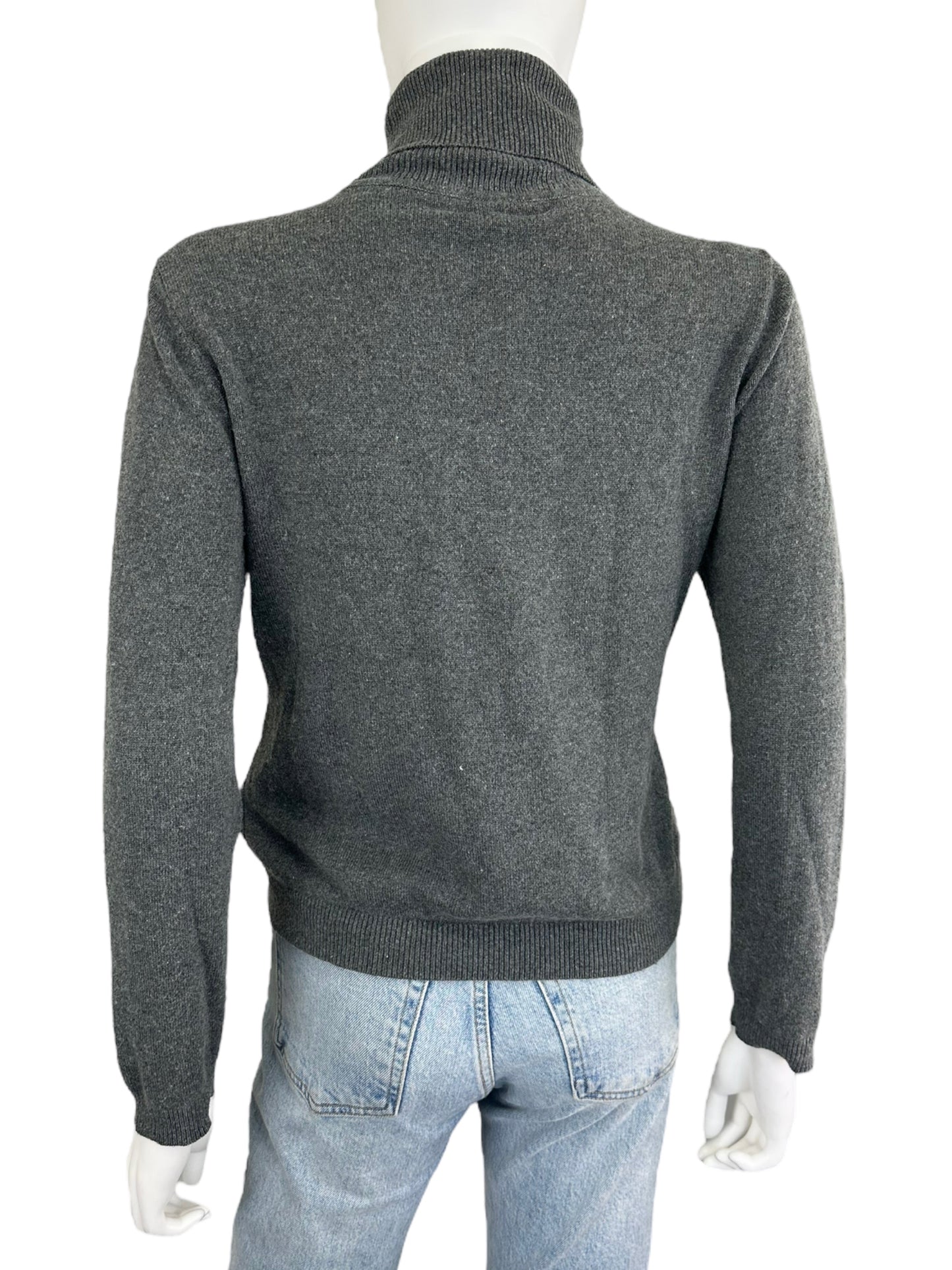 Ralph Lauren Gray Cashmere/Silk Blend Sweater Size M
