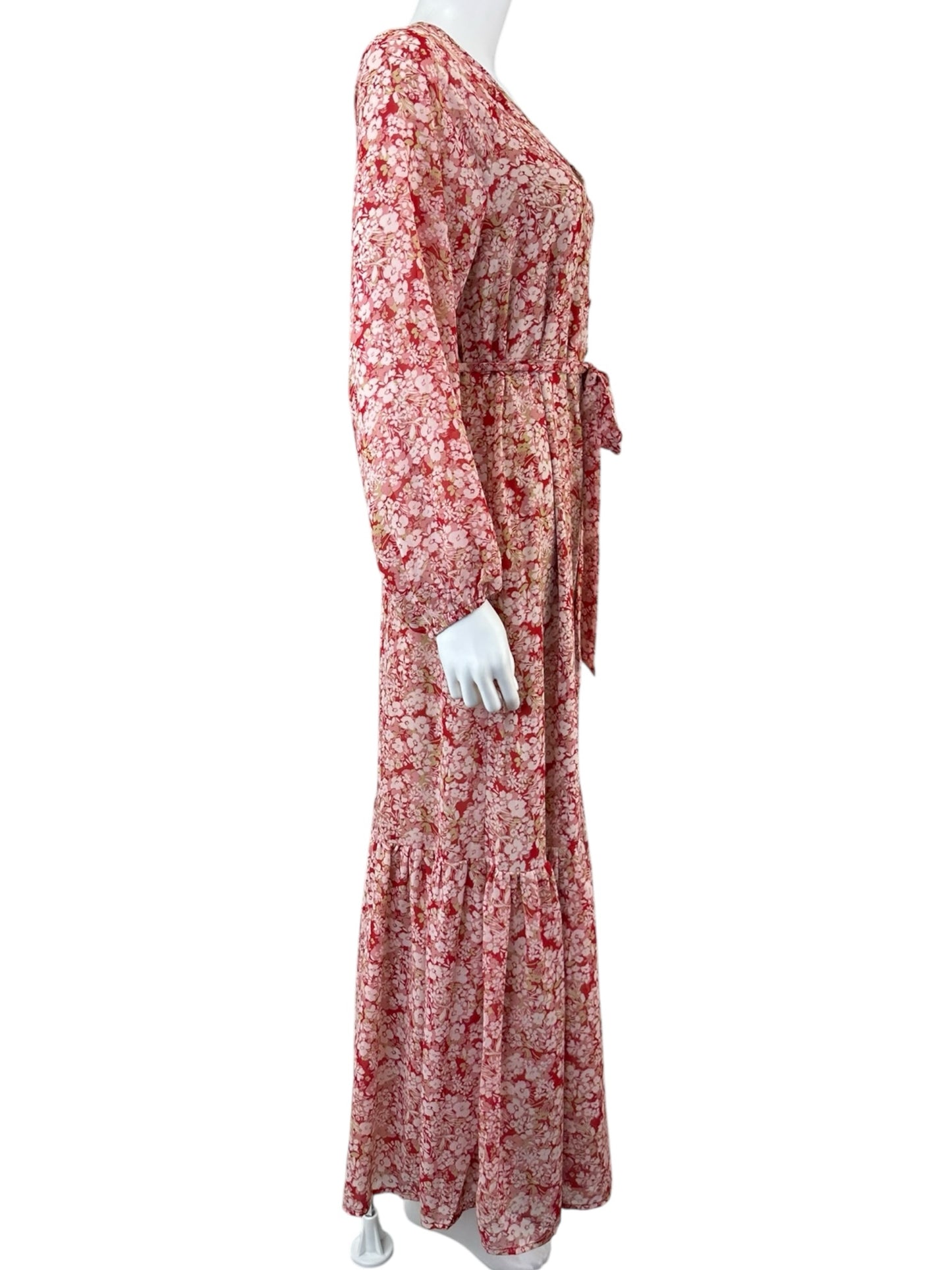 Z SUPPLY NWT Pink Floral Della Maxi Dress Size S