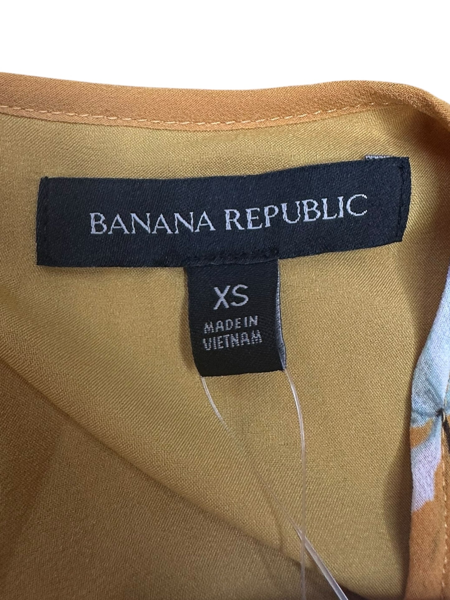 BANANA REPUBLIC Yellow Floral Maxi Dress Size XS