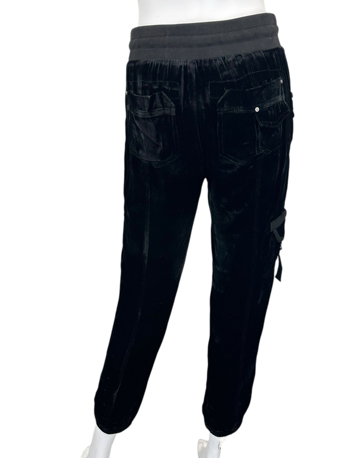 Marrakech Black Velour Joggers Size XS