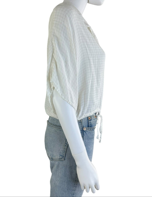 bella dahl White Gauze Button Down Size M