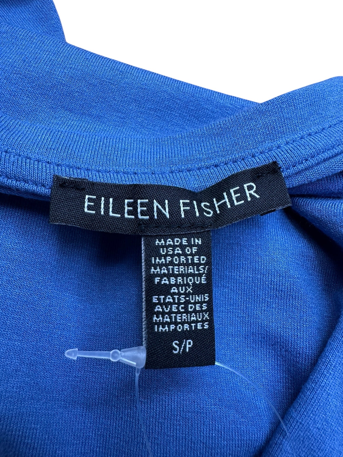 EILEEN FISHER Blue Knit Shirt Dress Size S
