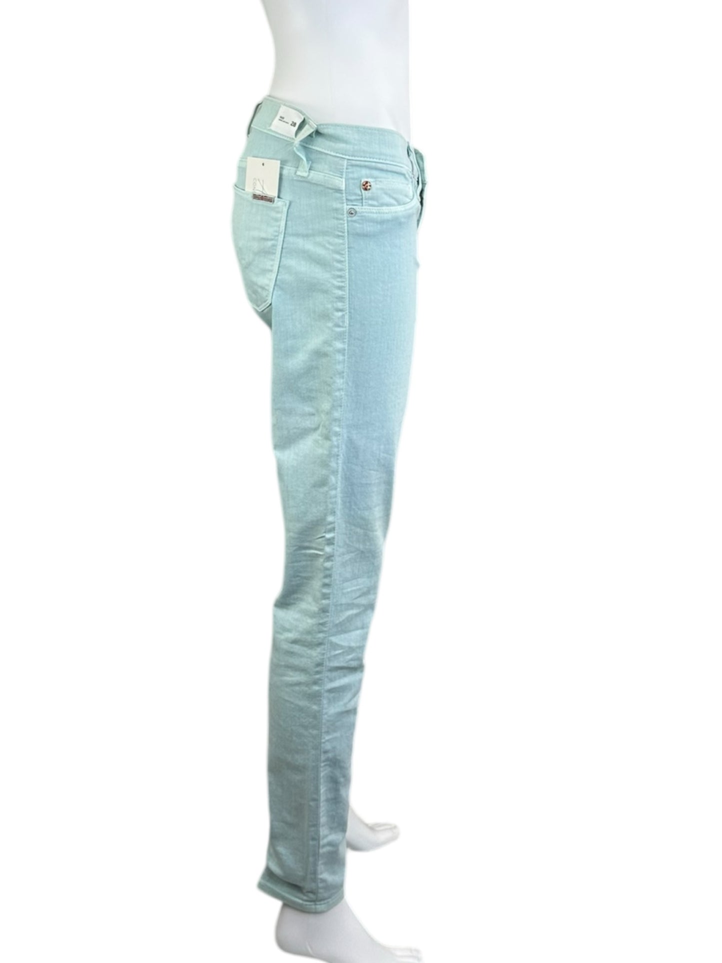 HUDSON Mint Green NICO Super Skinny Jeans Size 28