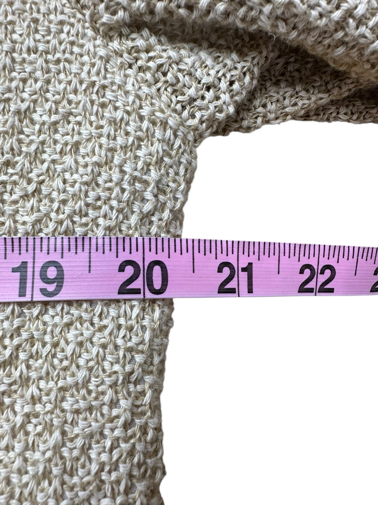 Iris Setlakwe Tan Linen Knit Blazer Size 12
