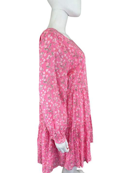 vineyard vines Pink Floral Mini Dress Size L