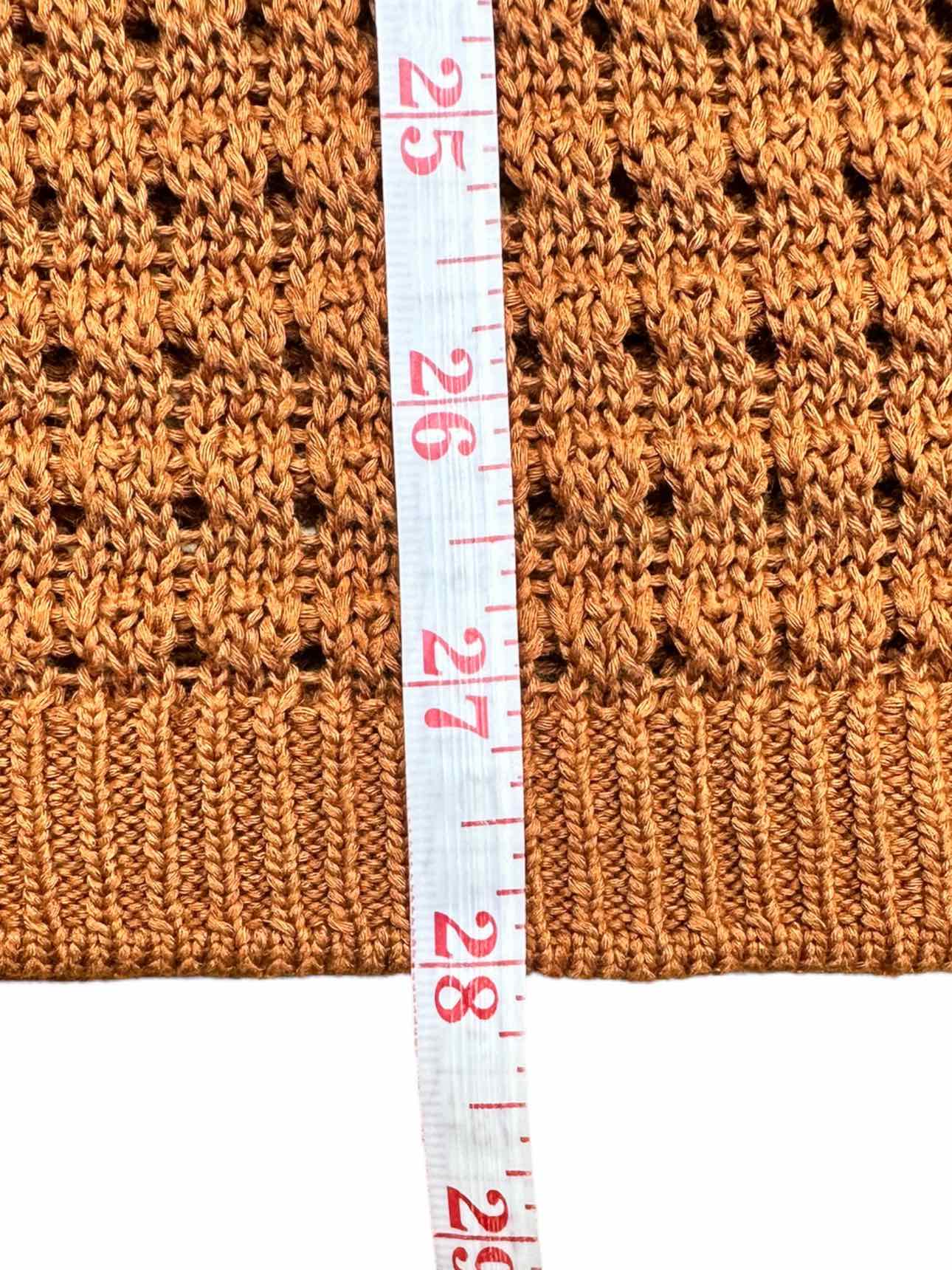 Talbots Rust Cotton Sweater Size M
