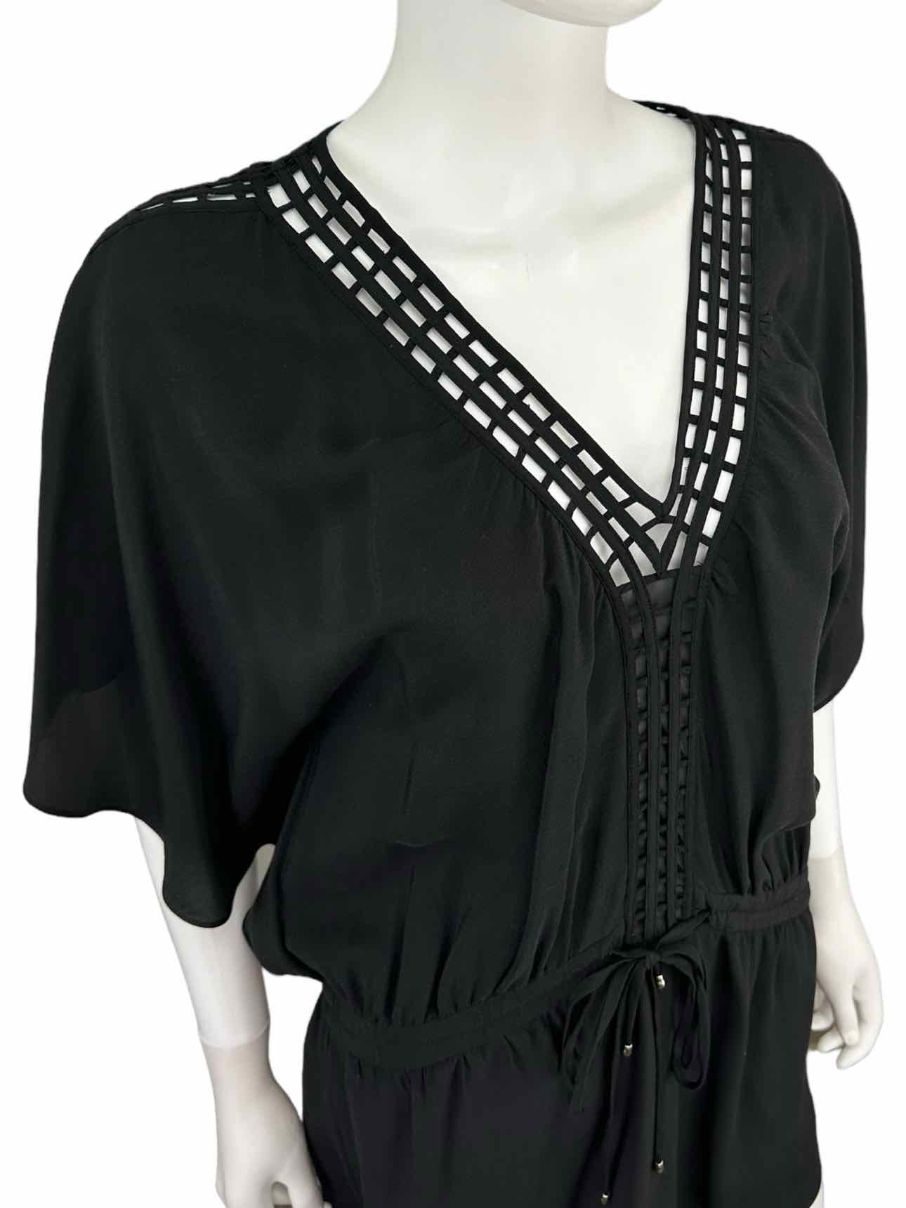 LEIFSDOTTIR Black 100% Silk Mini Dress Size 2