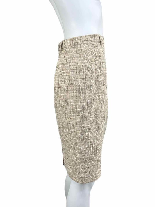 ESCADA Tan Tweed Skirt Size 36