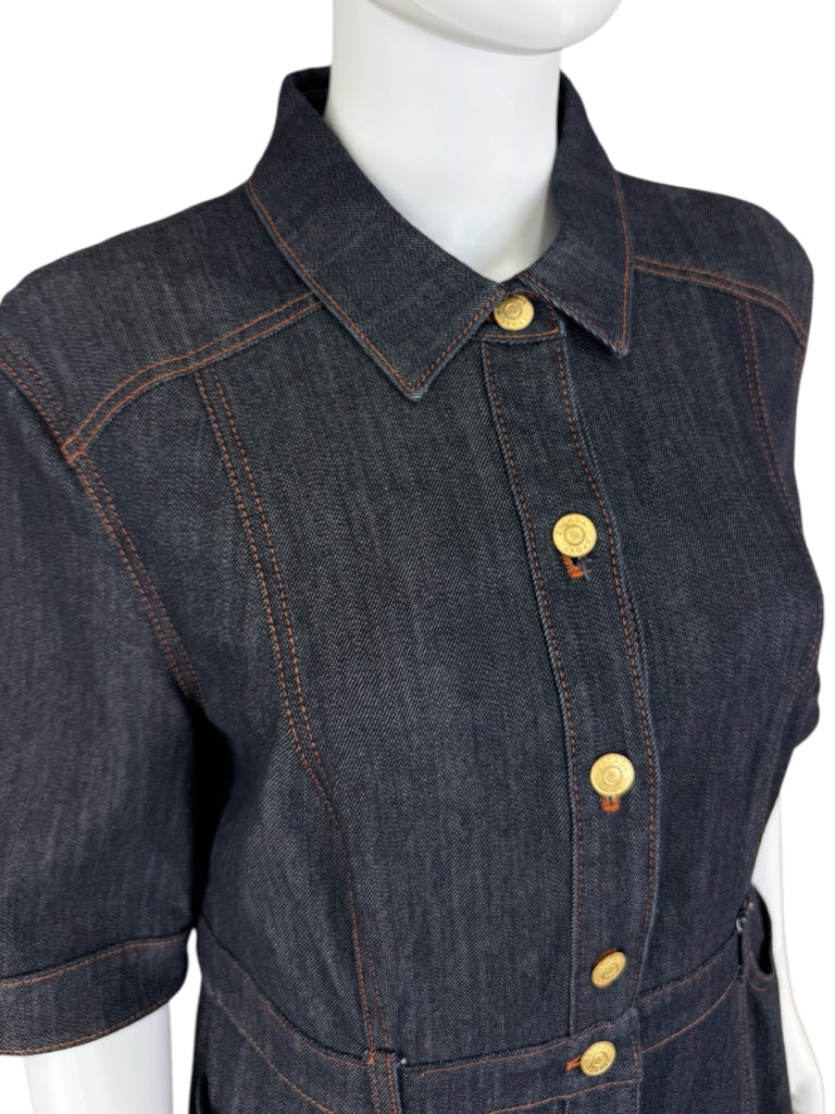ESCADA SPORT Blue Denim Dress Size L