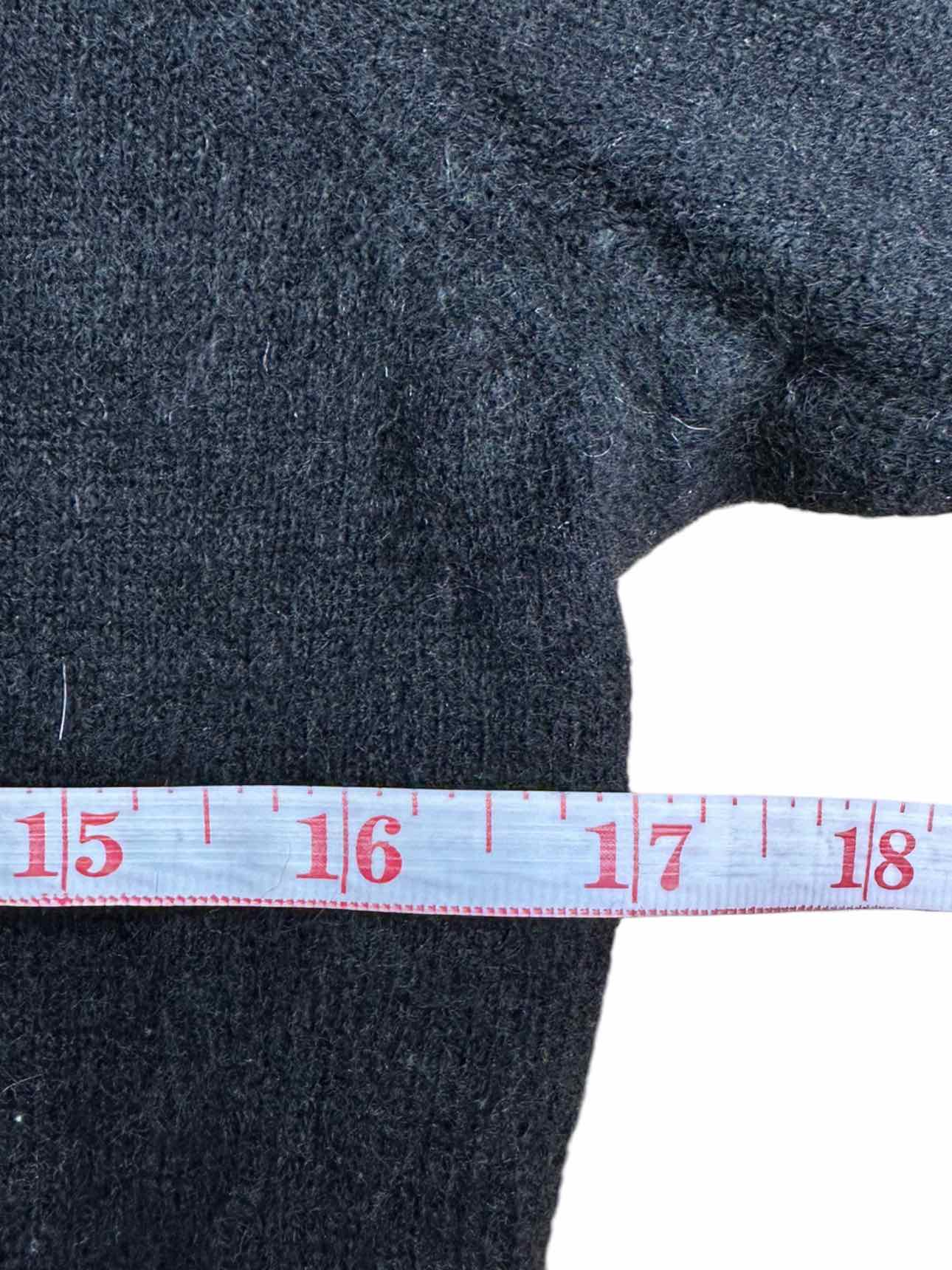 WHITE + WARREN Black 100% Cashmere Turtleneck Sweater Size M