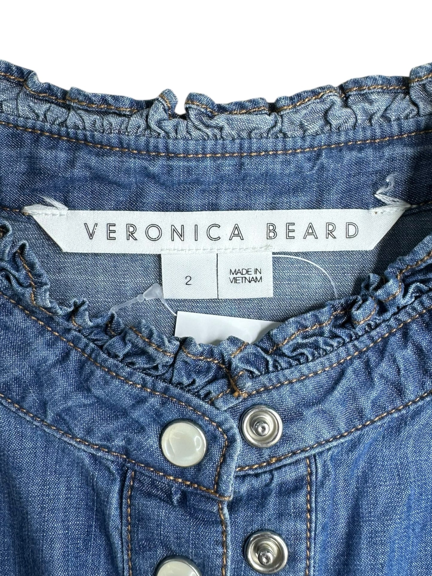 VERONICA BEARD Demin Blouse Size 2
