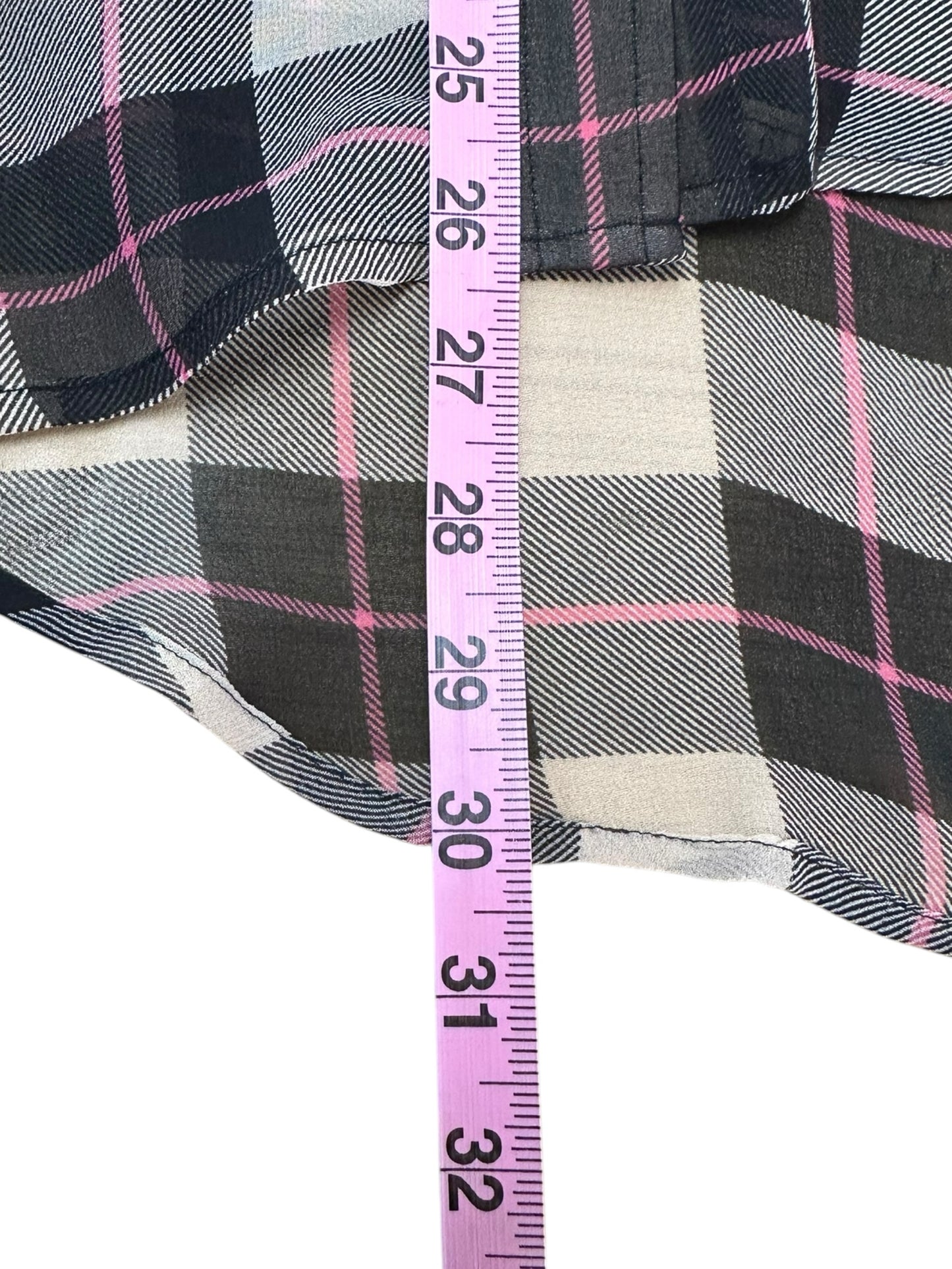 EQUIPMENT Plaid Button-Down Size M