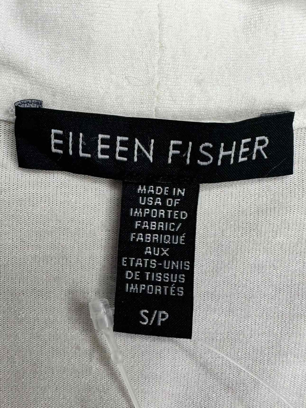 EILEEN FISHER White Sweater Cardigan Size S