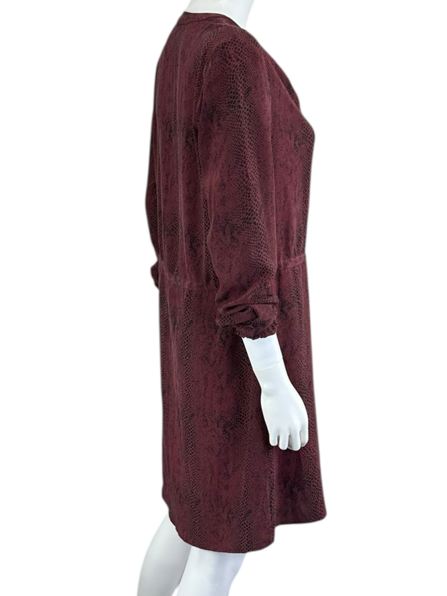 Rails 100% Silk Reptile Print Mini Dress Size S