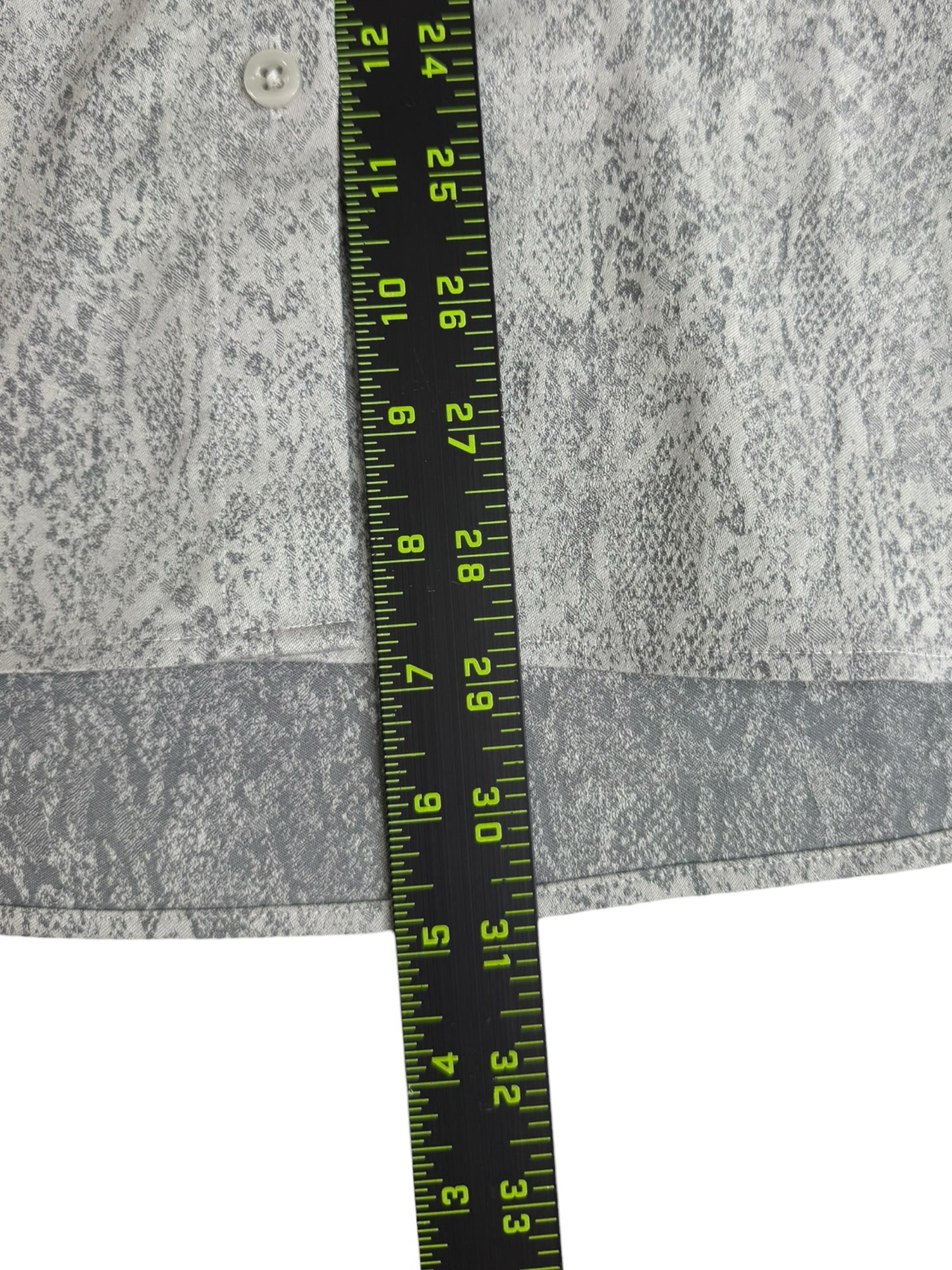 Chico's NWT Grey Python Print Button-Down Shirt Size XL