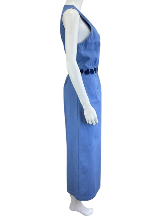 MON RENN Blue Maxi Dress Size M