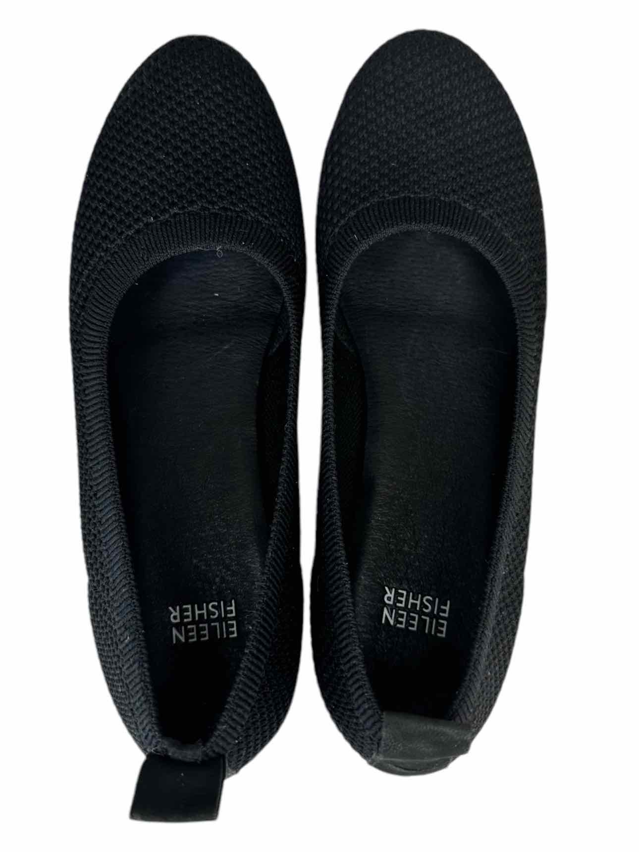 EILEEN FISHER Naomi Black Slip-on Flats Size 8