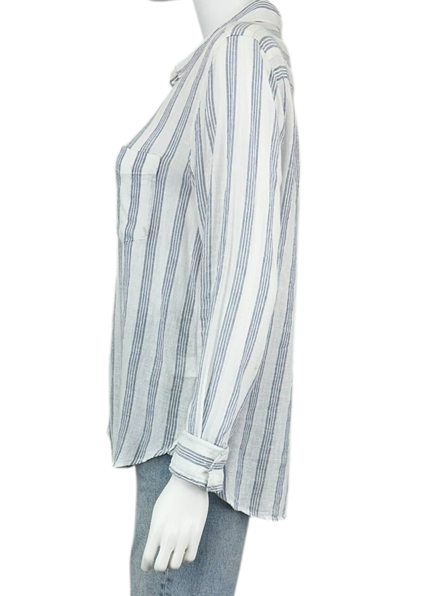 Rails Charlie Cayman Stripe Button-Down Shirt Size S