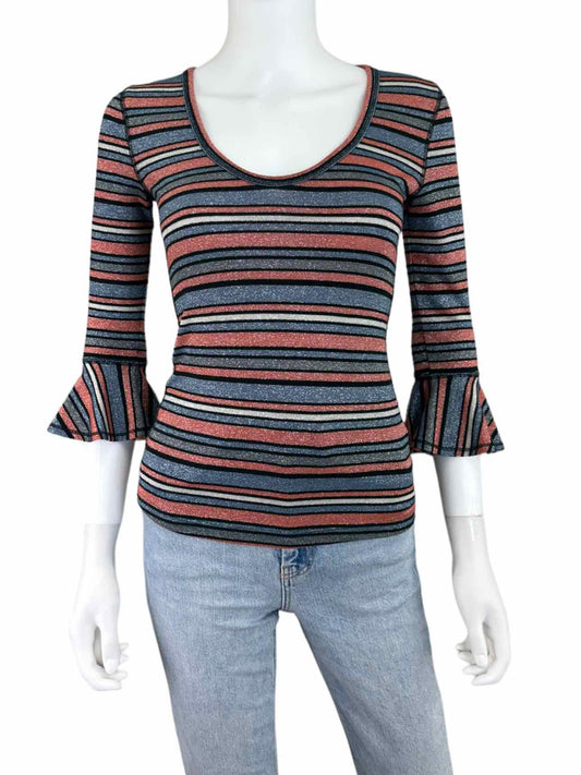 Theory Striped Knit Top Size S