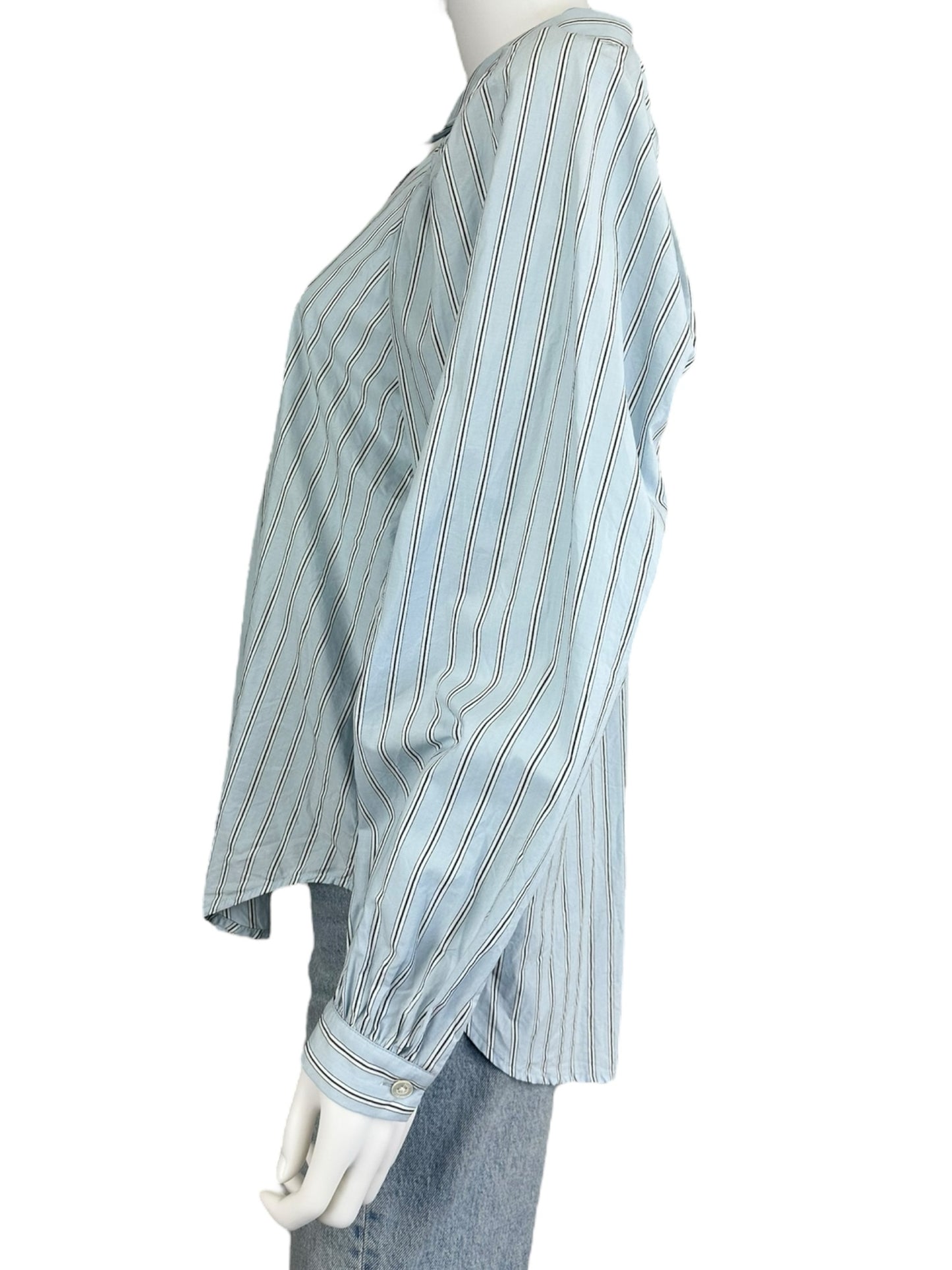 Rails Blue Striped Elsa Shirt Size M