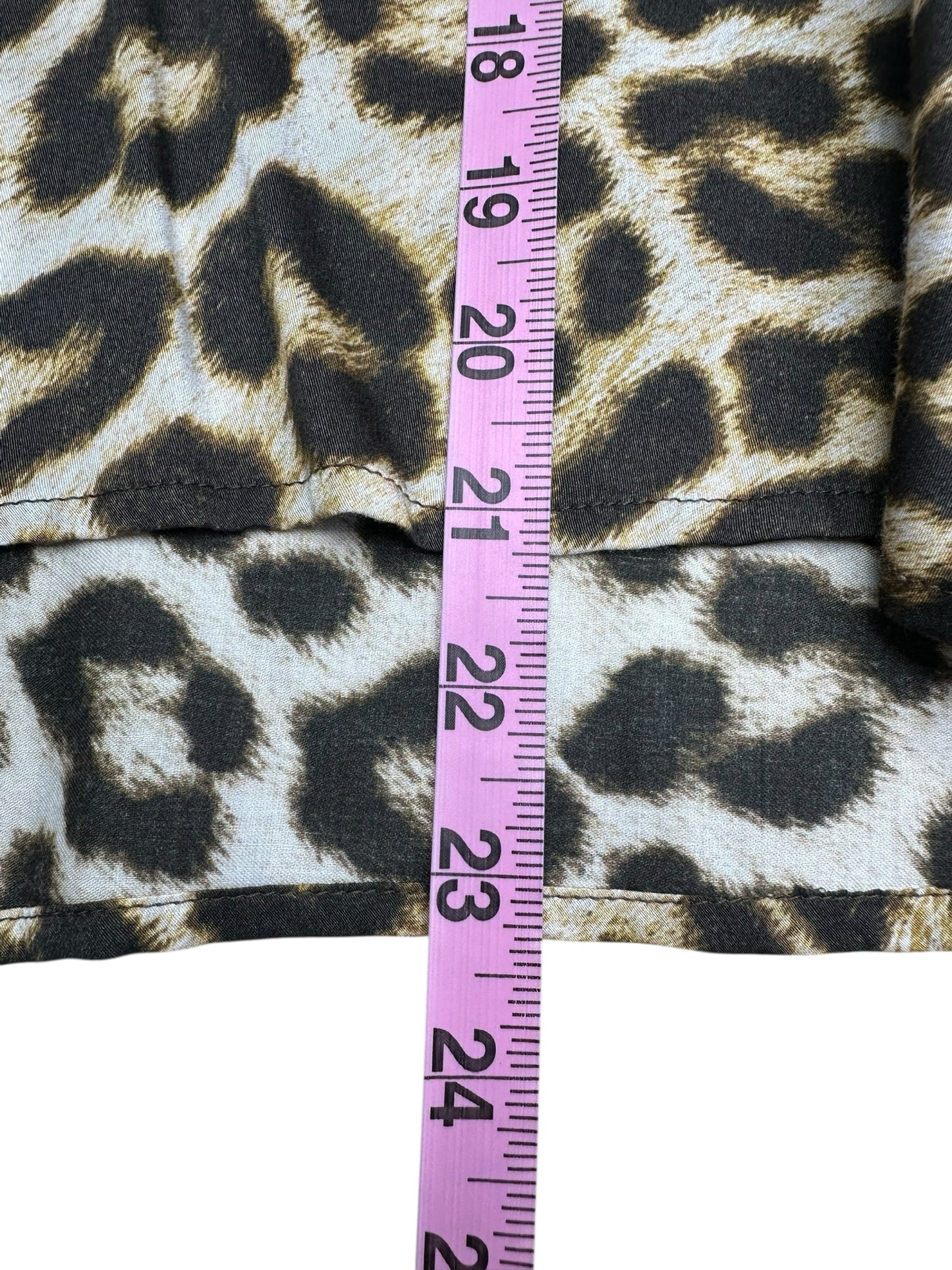 velvet BY GRAHAM & SPENCER Leopard Blouse Size S
