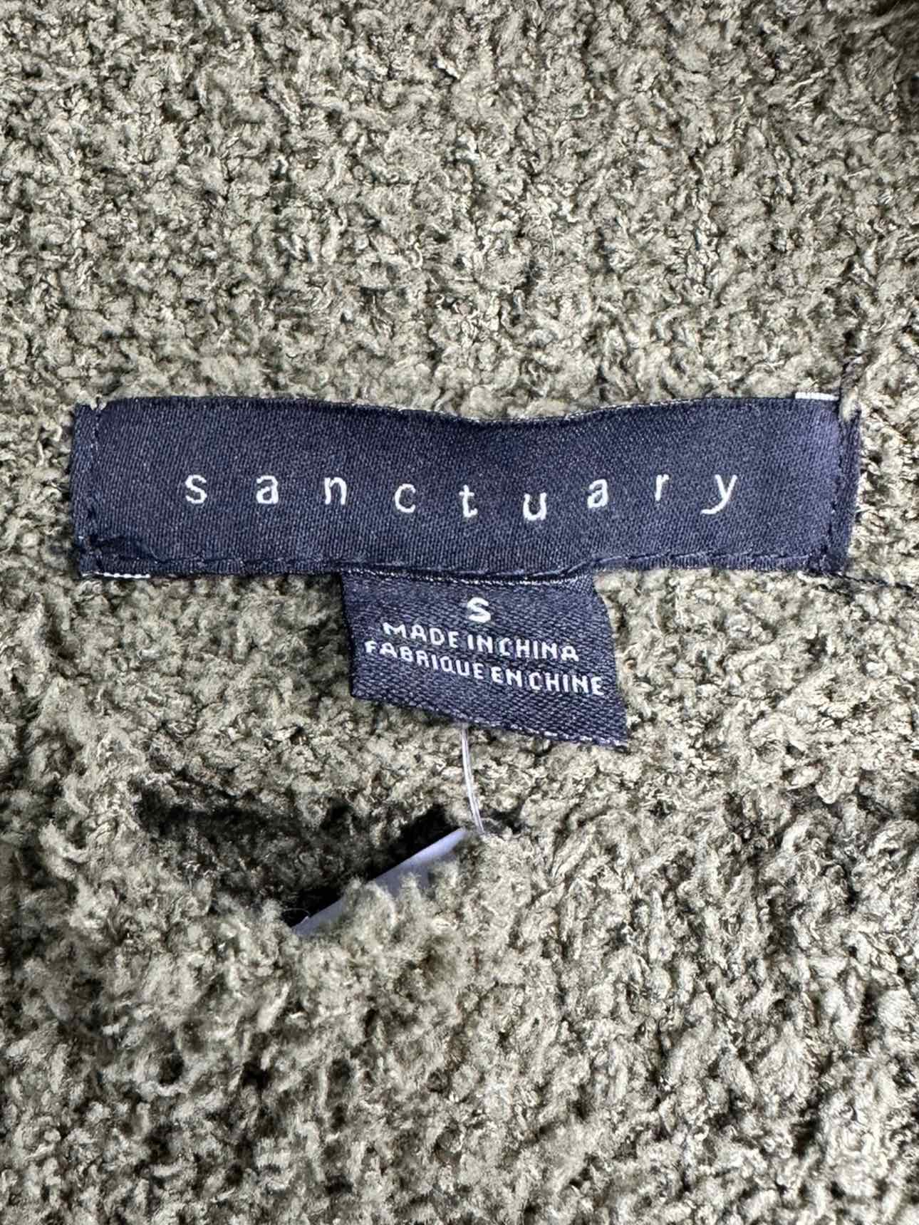 Sanctuary Olive Chenille Mock-neck Sweater Size M