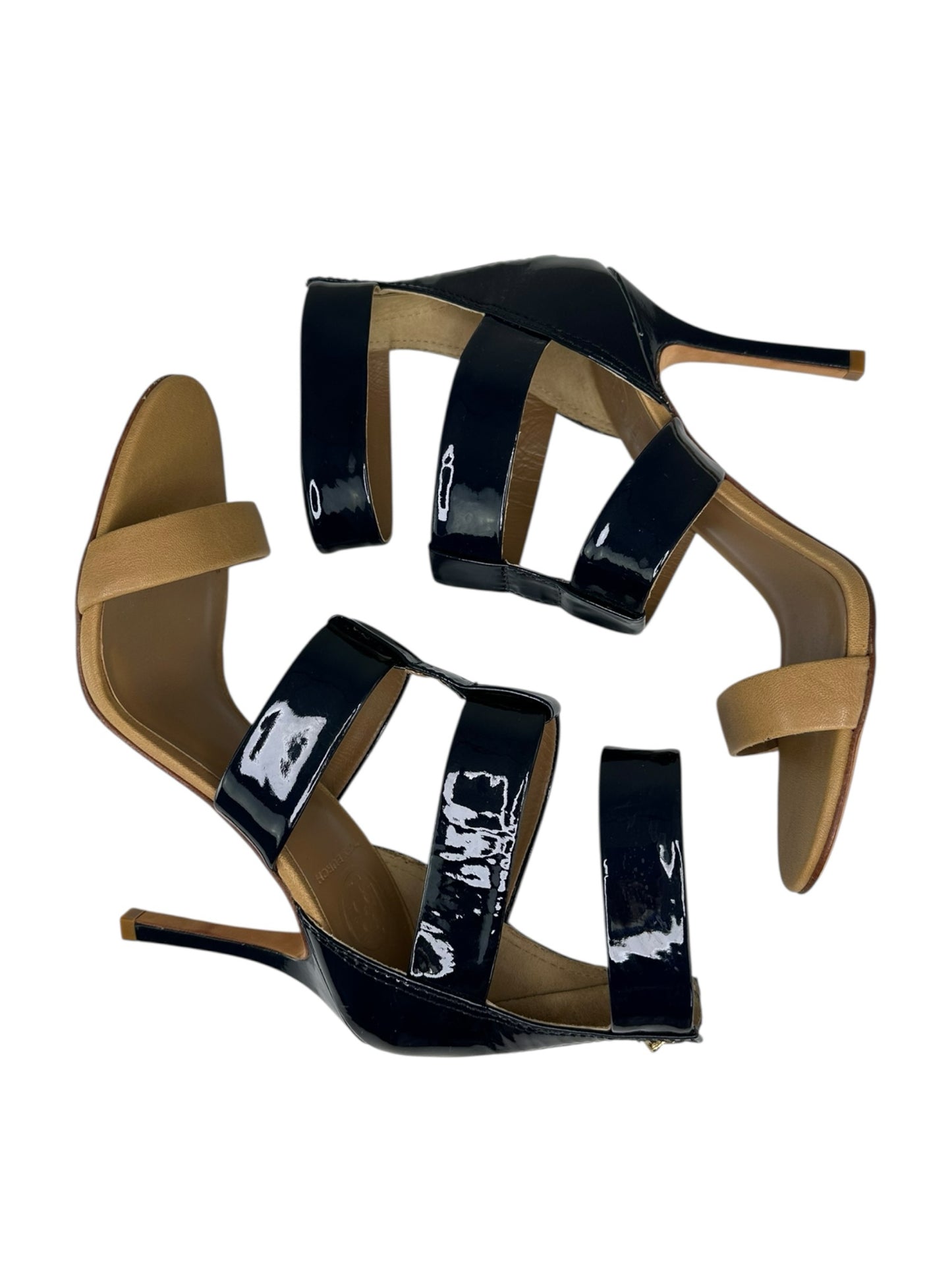Tory Burch Danielle Caged Leather Sandal Pumps Size 8.5