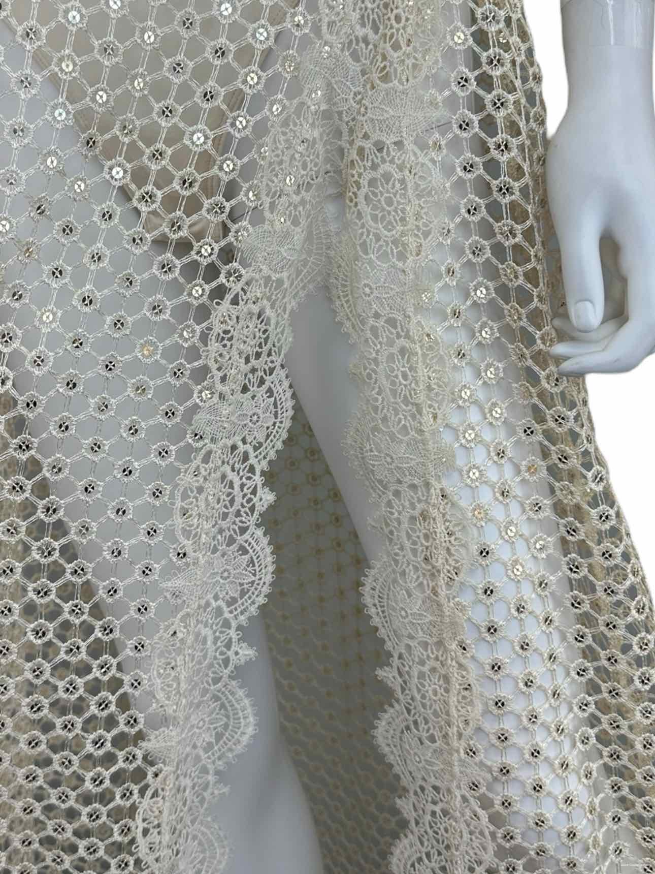 Free People Cream Crochet Maxi Dress Size S