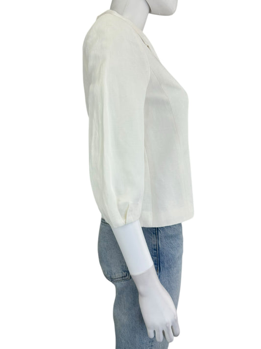 Ann Taylor Ivory Linen Blazer Size XS