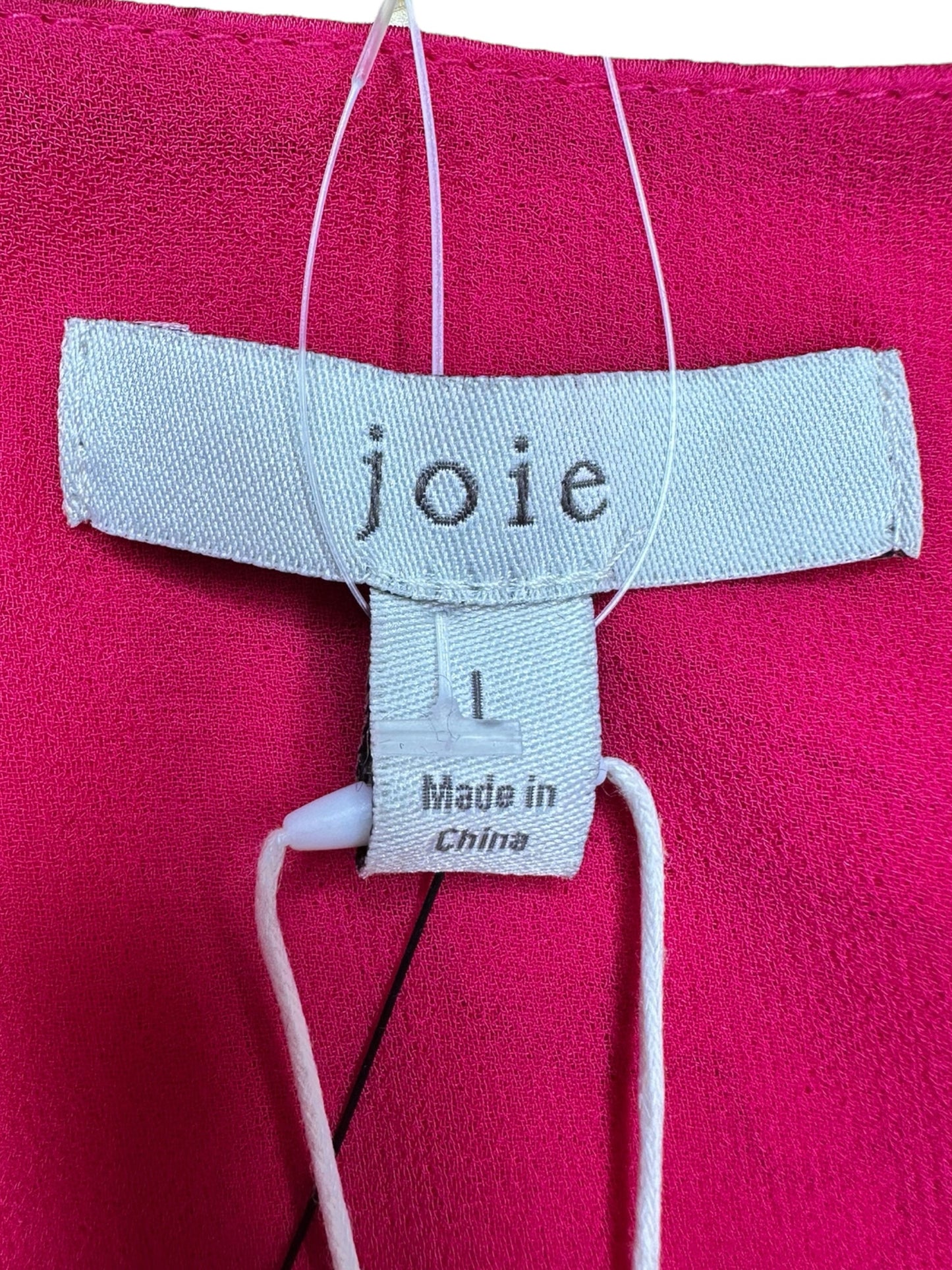 joie Hot Pink Floral Blouse Size L