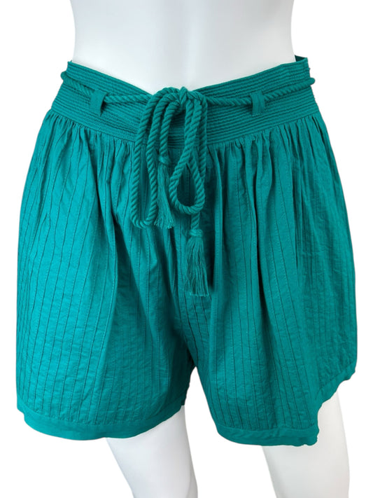 ULLA JOHNSON Teal Rina High Rise Shorts Size 0