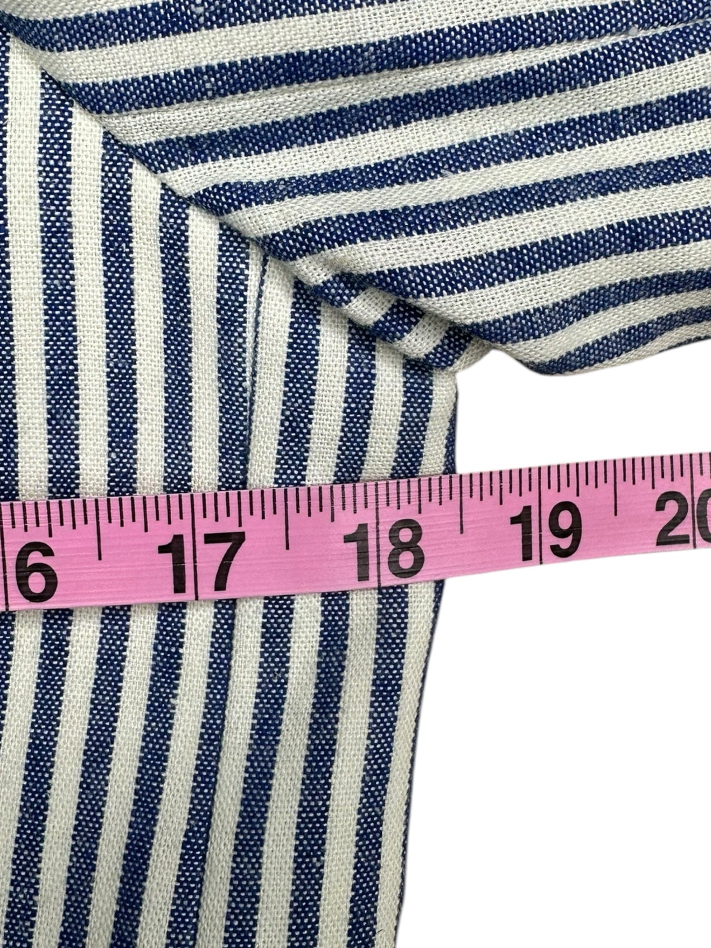 J. Crew Blue and White Striped Blazer Size 10