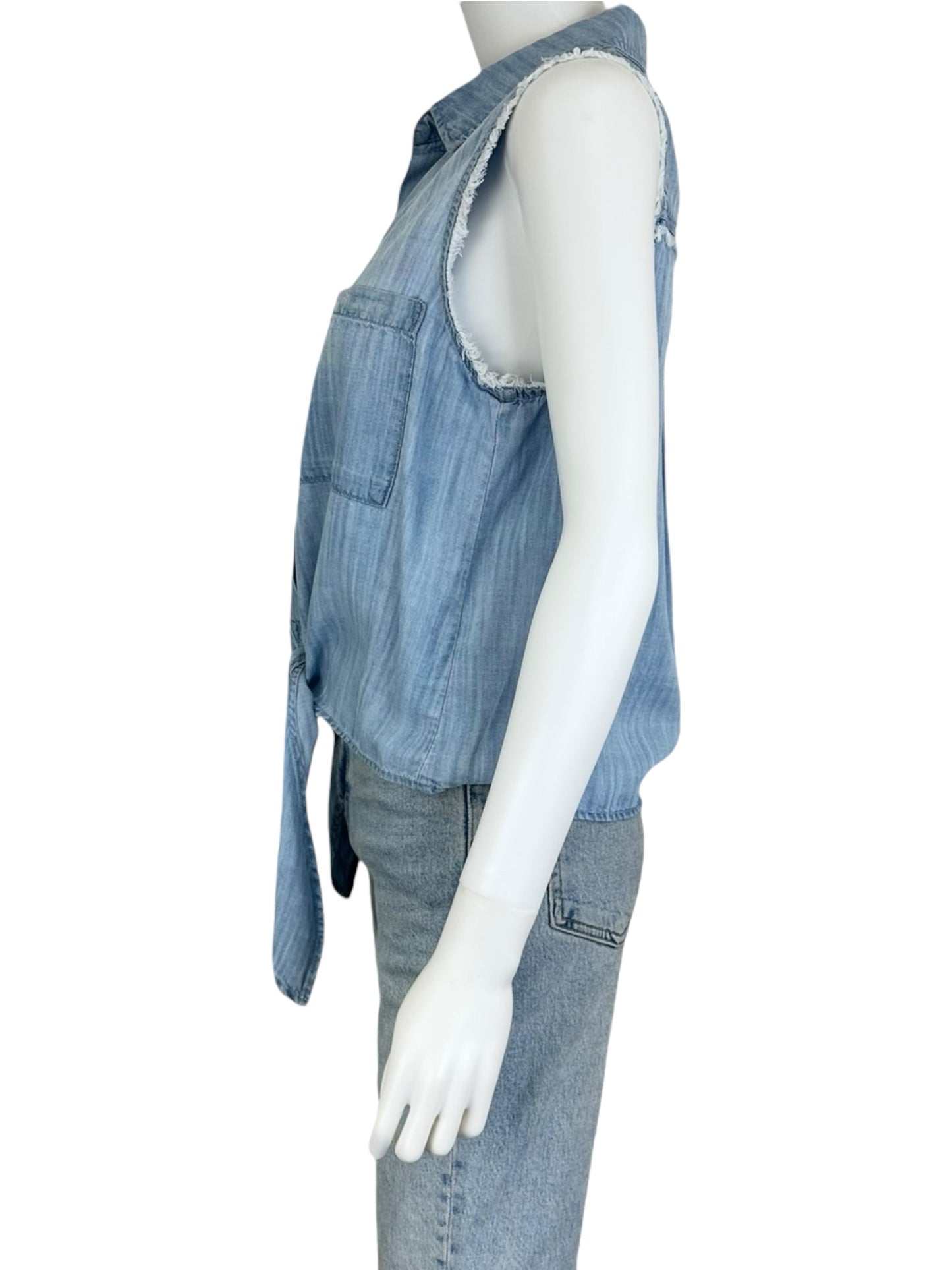 Bella Dahl Blue Chambray Button-down Size S