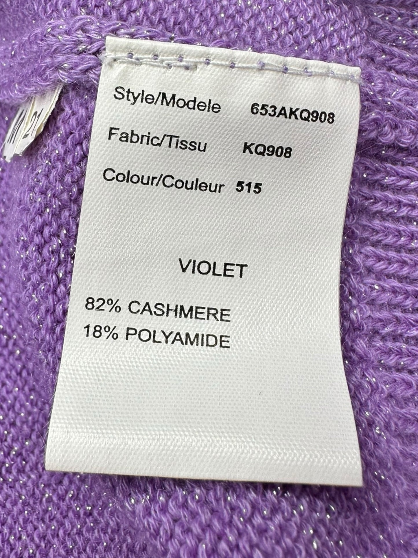michael kors Cashmere Blend Purple 2 PC Knit Set Size M