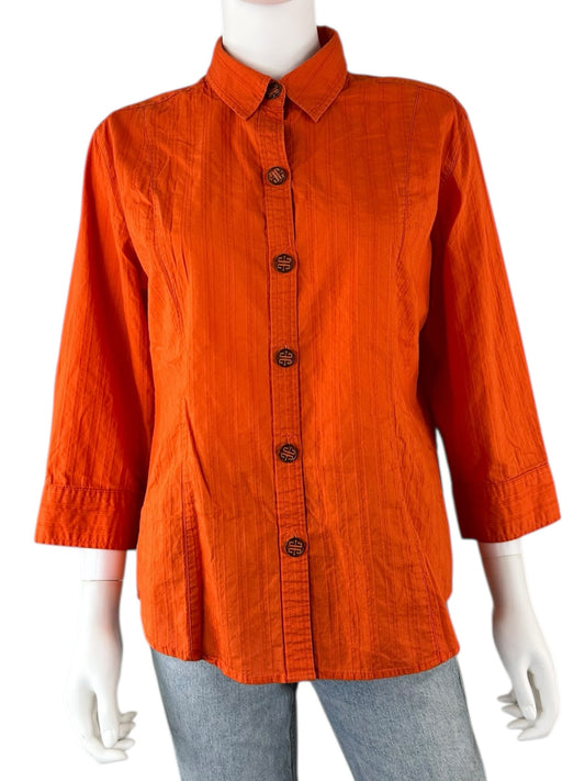 Chico's Size L BASE Button-Down Shirt