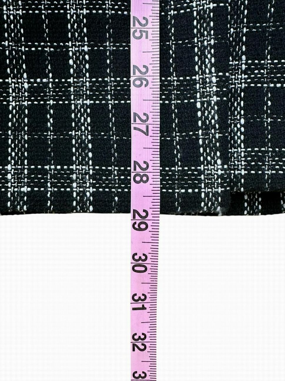 idem ditto Black Plaid Tweed Doublebreasted Coat Size S