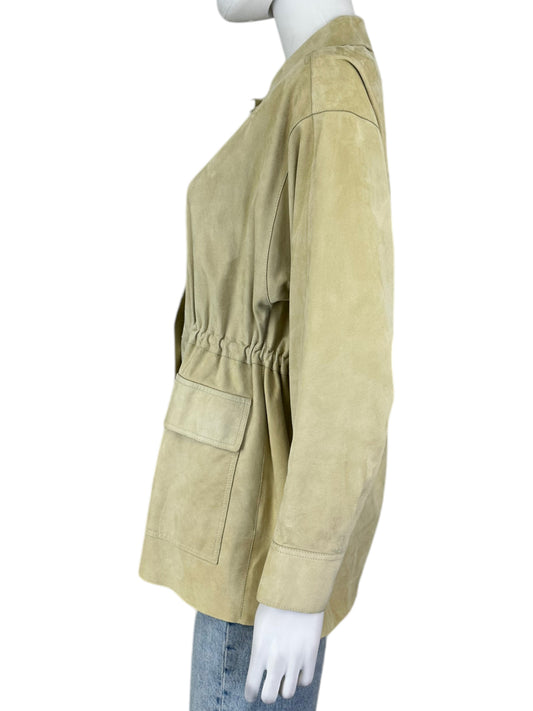 LAFAYETTE 148 NEW YORK Tan Lambsuede Jacket Size XS