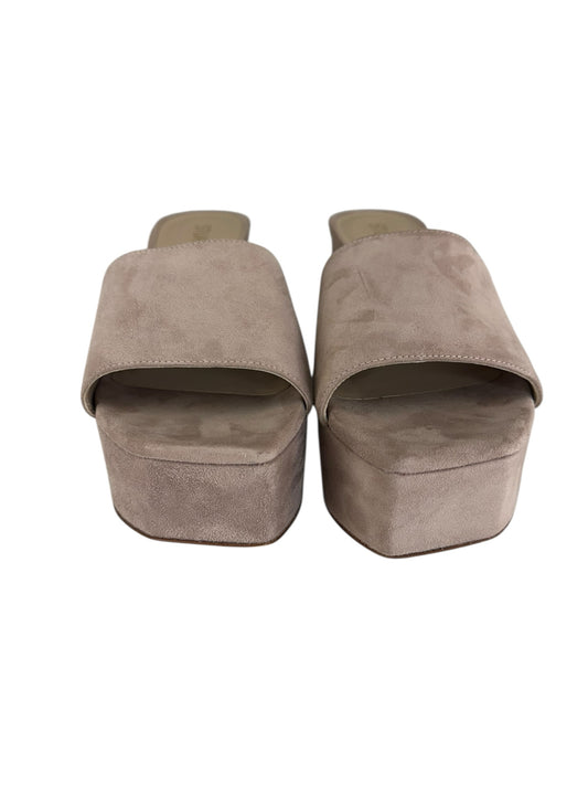 STUART WEITZMAN Lilac Suede Platform Sandal Pump Size 9