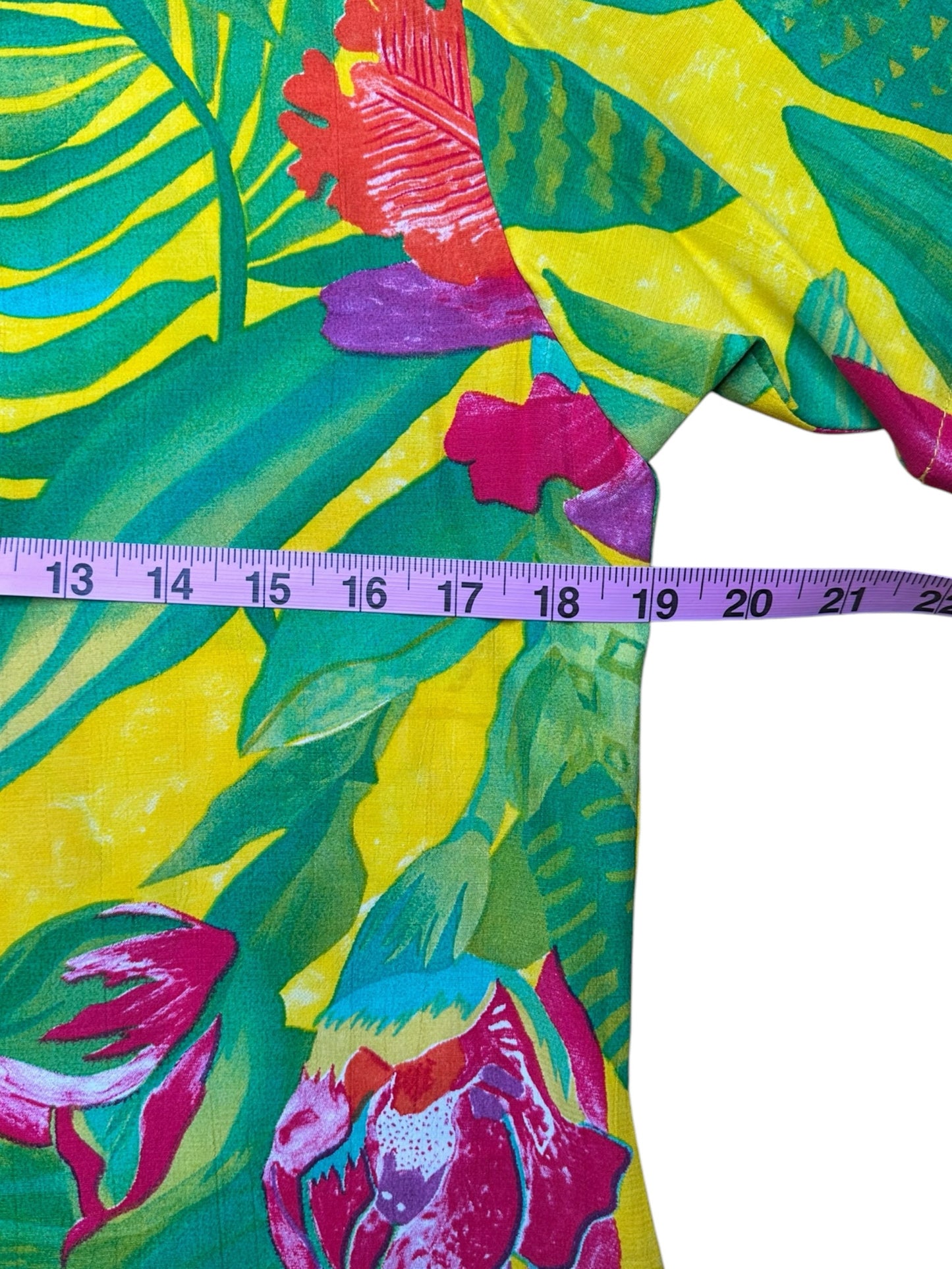 Vintge Karen Kane Tropical Floral Print Top Size 4