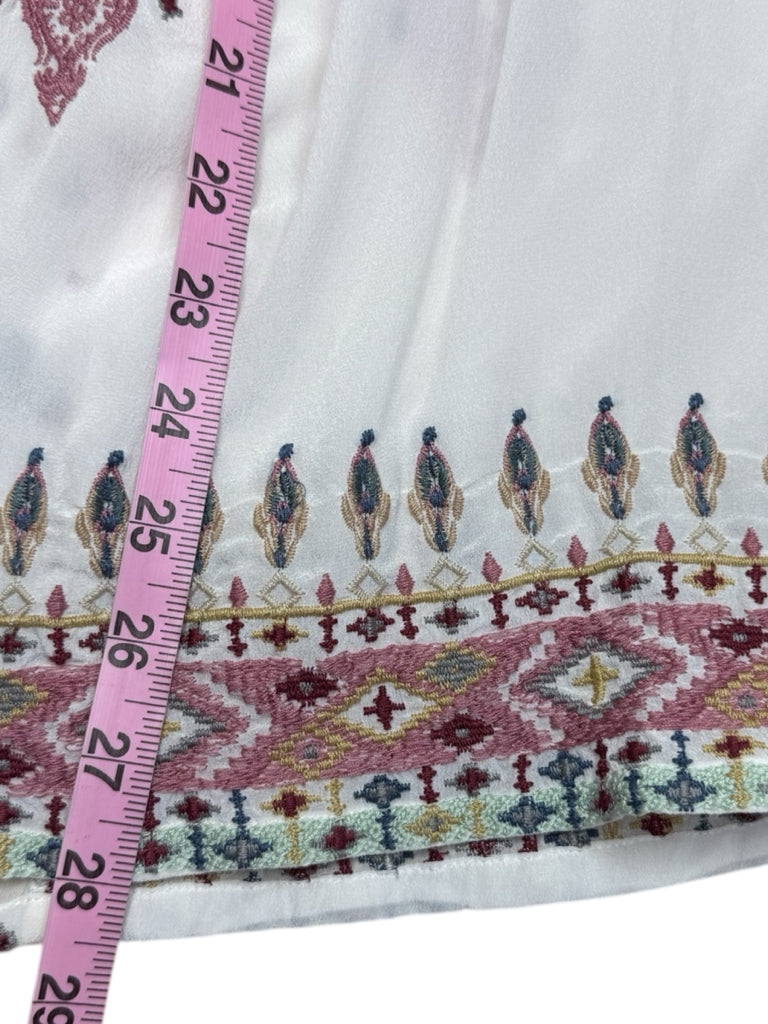 Johnny Was NWT 100% Silk Embroidered Deliza Blouse Size S
