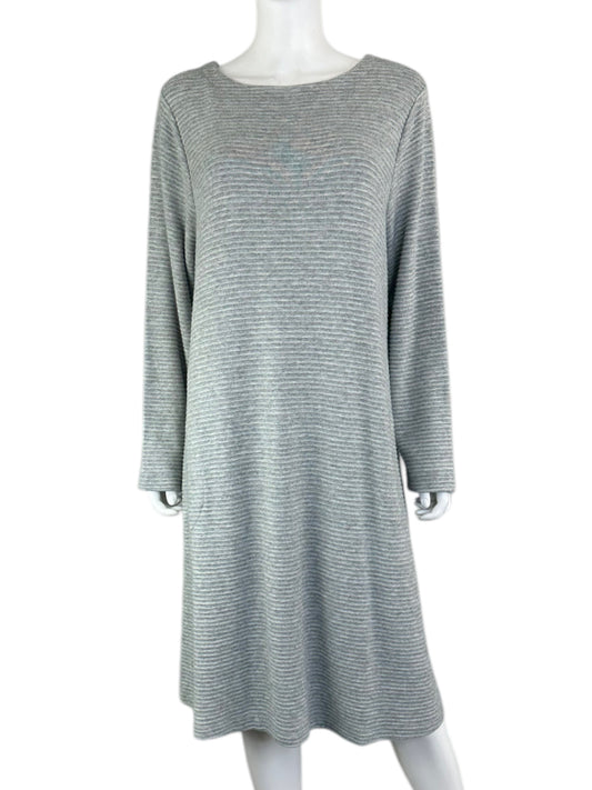 J. Jill NWT Gray Sweater Midi Dress Size XL