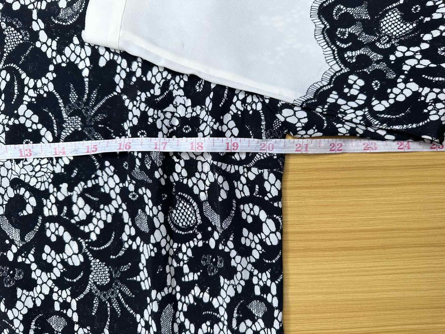 GO Silk Black Lace 100% Silk Button-down Size M