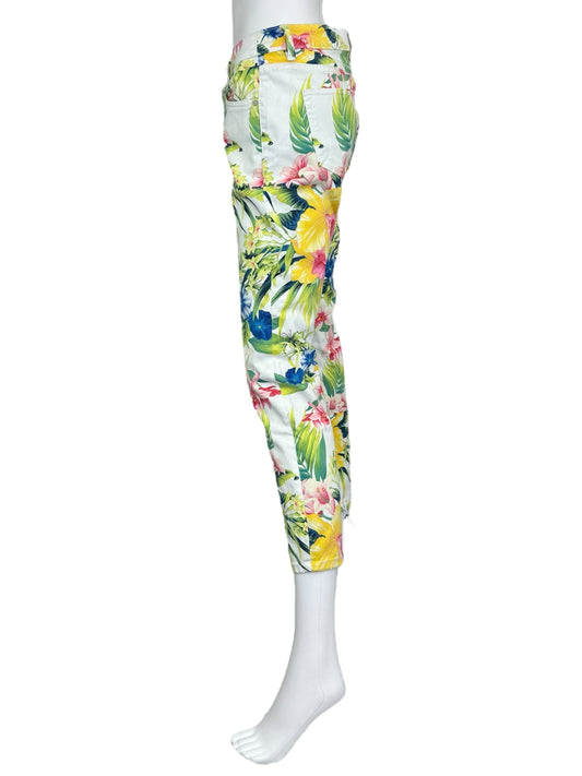 Tommy Bahama Floral Cropped Jeans Size 4