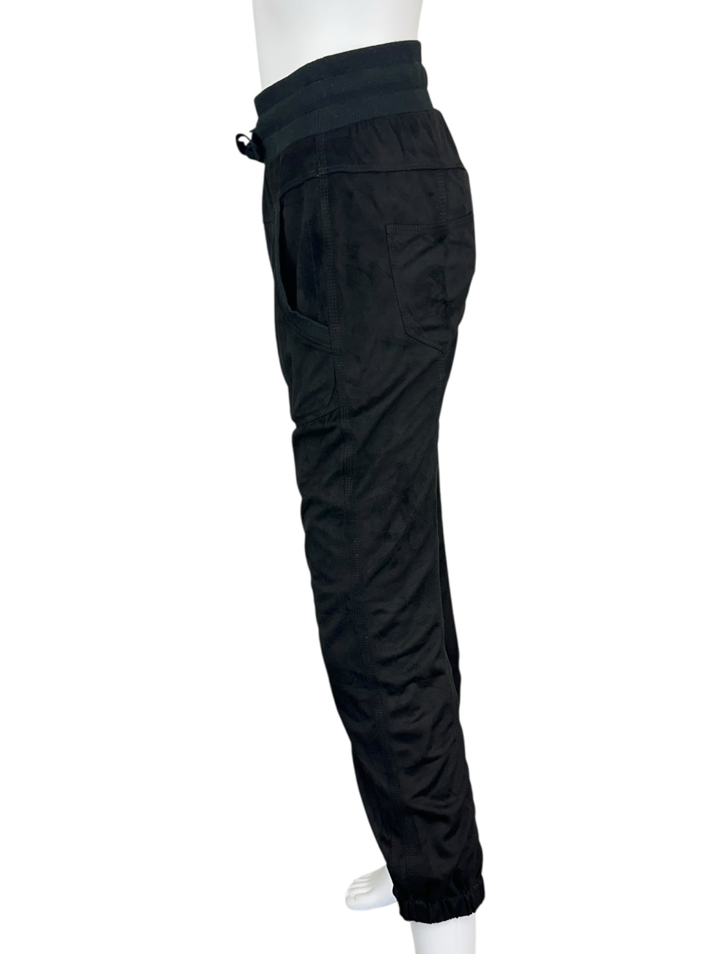 Marrakech Black Vegan Suede Joggers Size XS