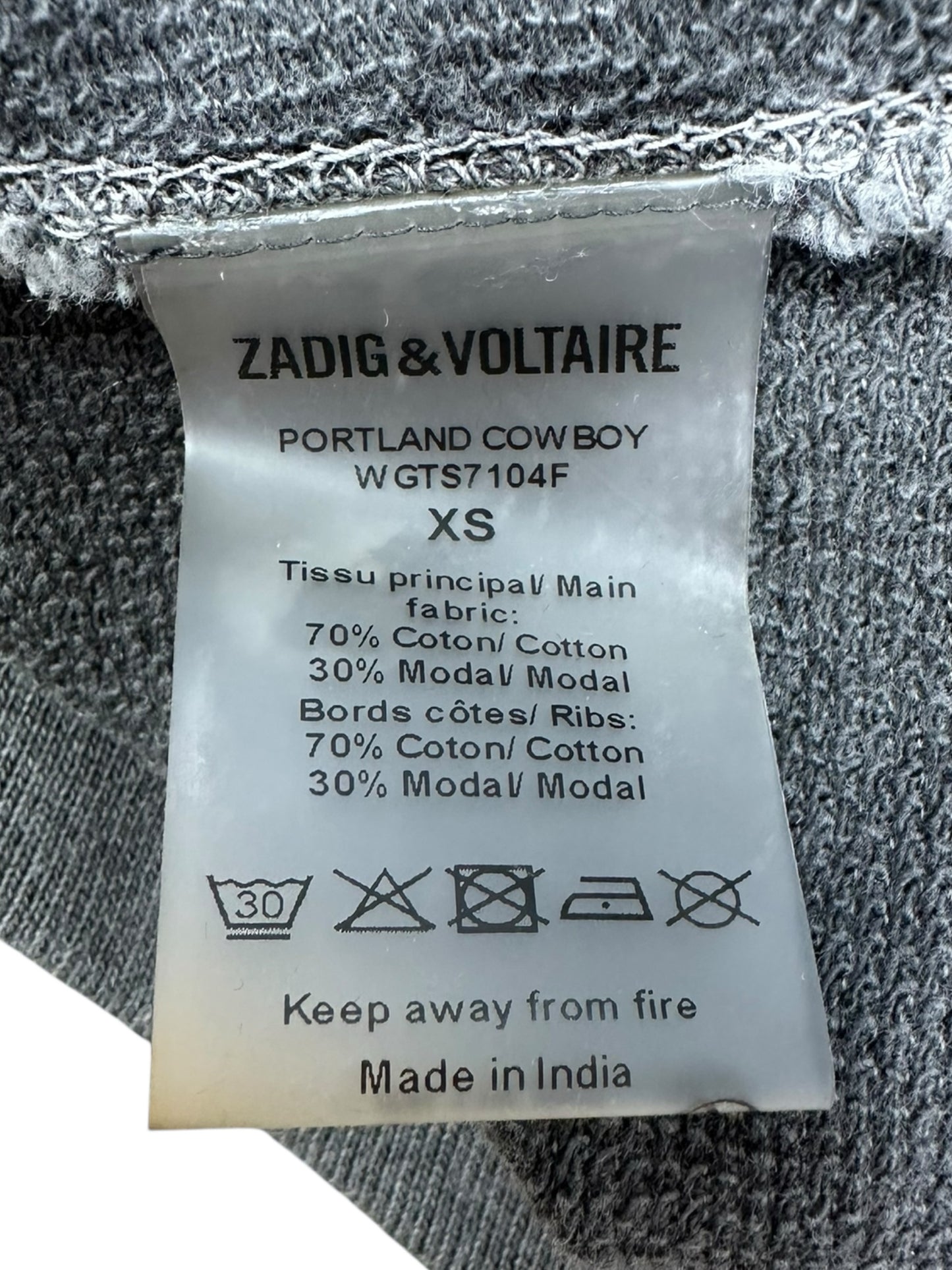 ZADIG & VOLTAIRE Size XS BASE Knit Top