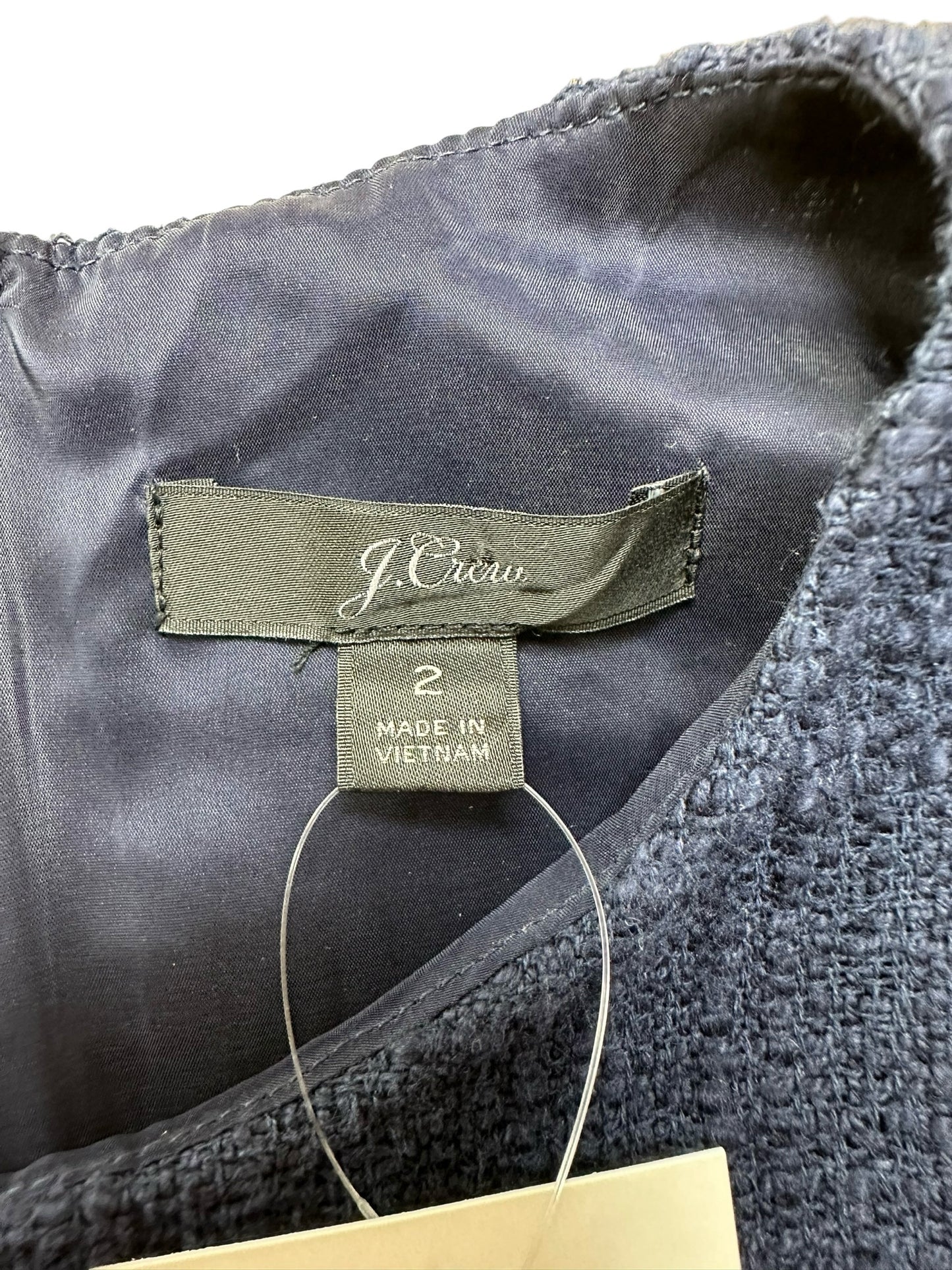 J. Crew Navy Blue Tweed Mini Dress Size 2