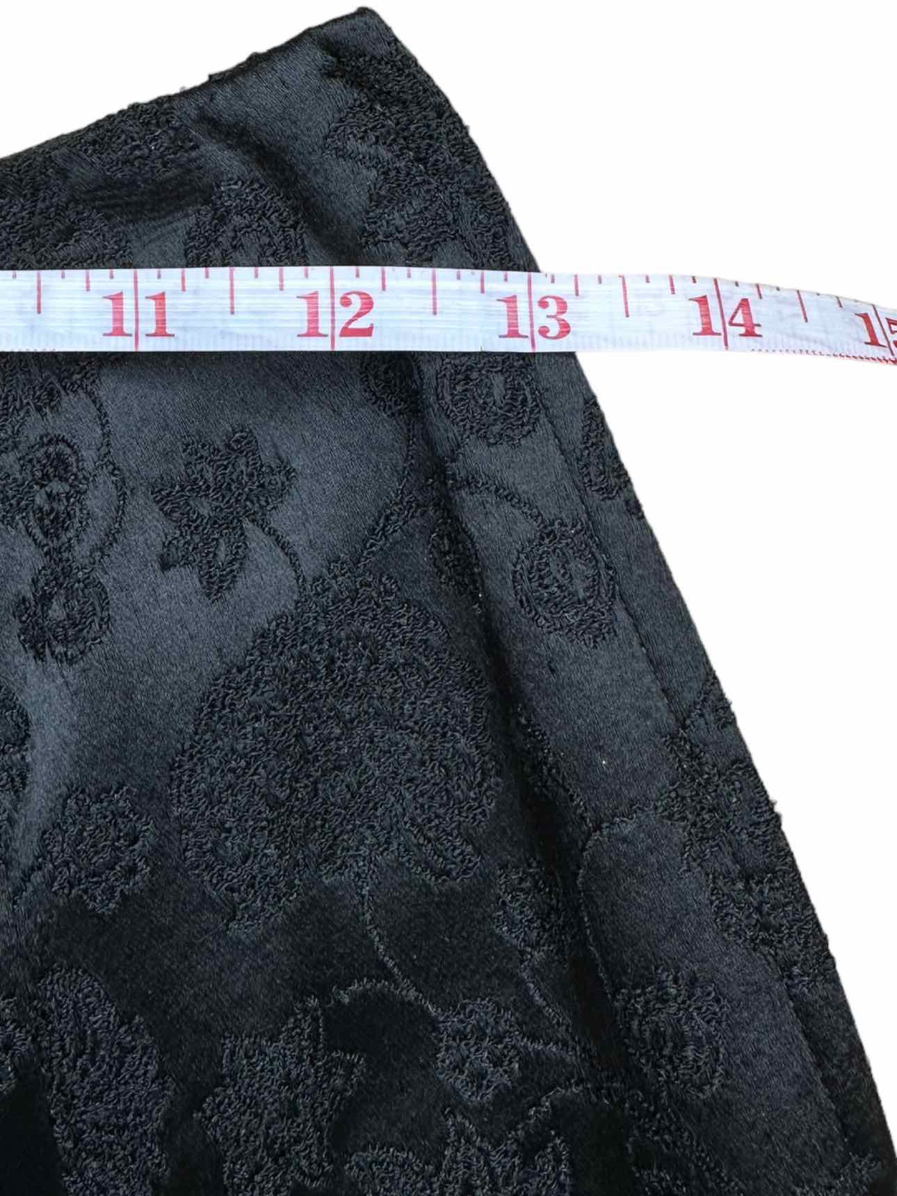 Giorgio Armani Black Floral Skirt Size 38