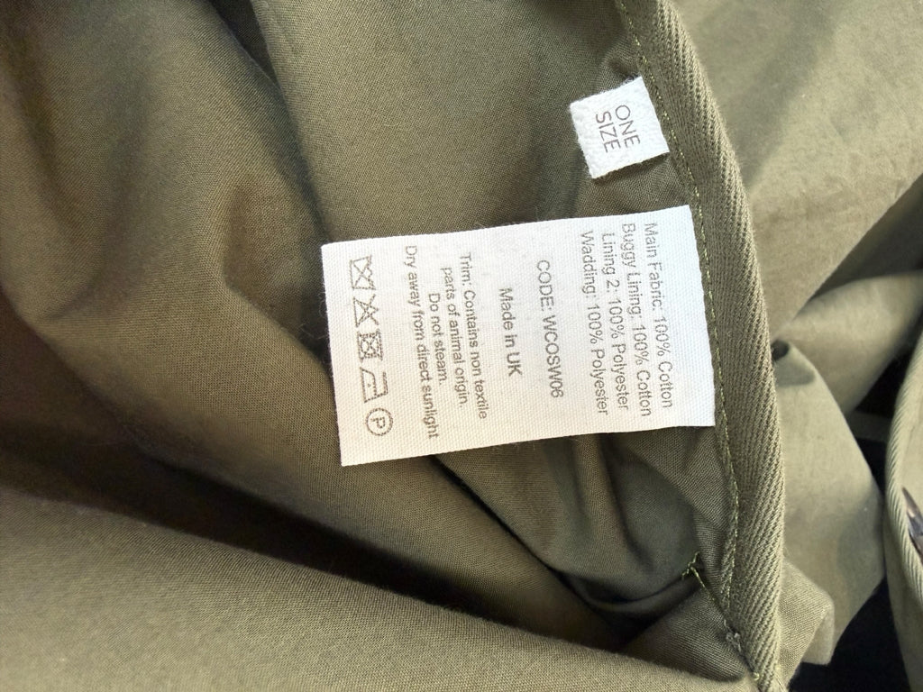 Toast x Lavenham Olive Hooded Poncho Size O/S