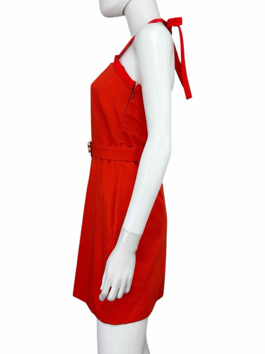 Tara Jarmon Red Halter Mini Cocktail Dress Size XS